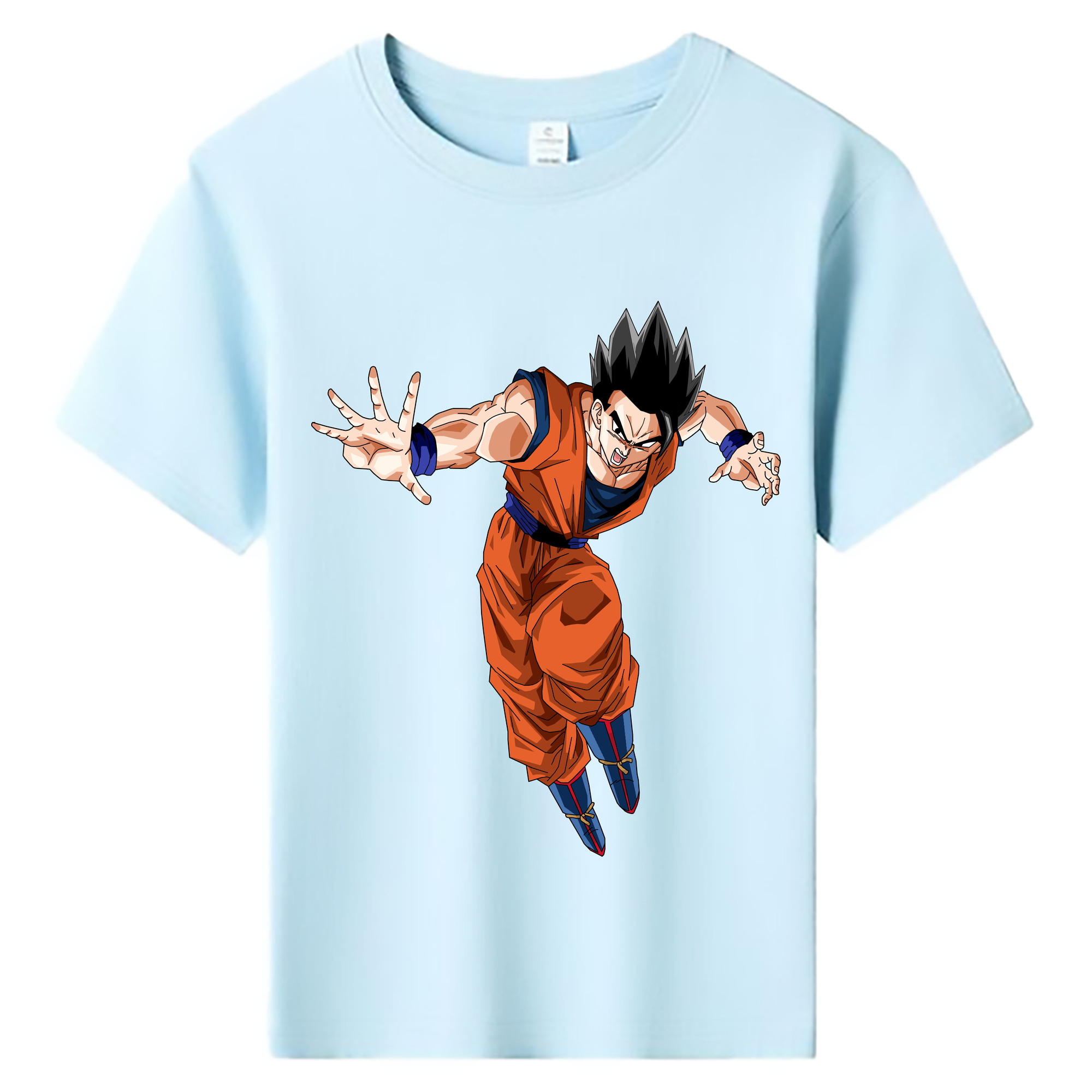 （画像用） ドラゴンボール 孫 悟飯（そんごはん）DRAGON BALL Son Gohan 綿100％キッズTシャツ（フロントプリント）